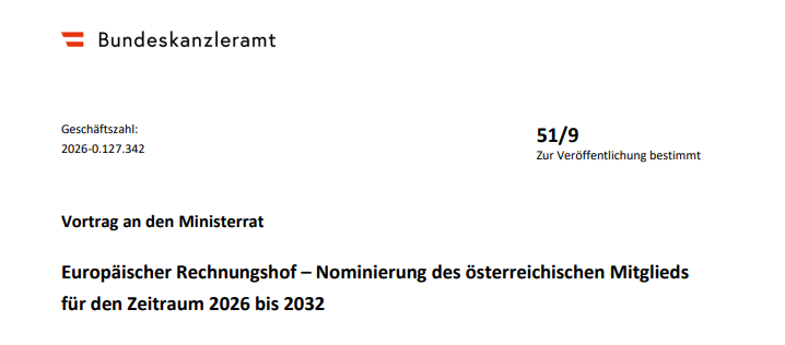 Ministerrat beschließt Top-Job für Loacker (Neos).