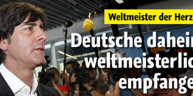 DFB-Team flogen daheim Herzen zu