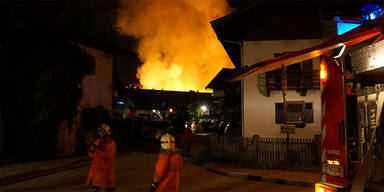 Großbrand zerstört Sägewerk in Lofer
