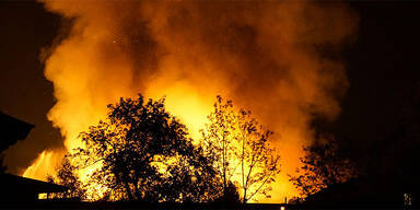 Großbrand zerstört Sägewerk in Lofer