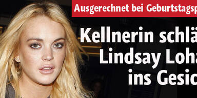 Kellnerin schlägt Lohan ins Gesicht