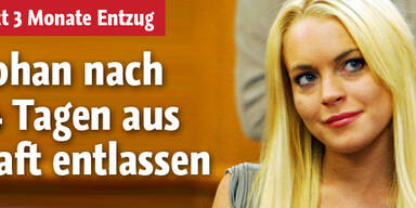 Gefängnis: Lindsay Lohan ist draußen!