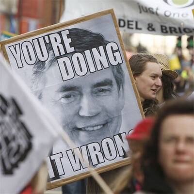 Demo gegen die Krise