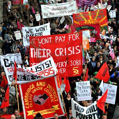 Demo gegen die Krise