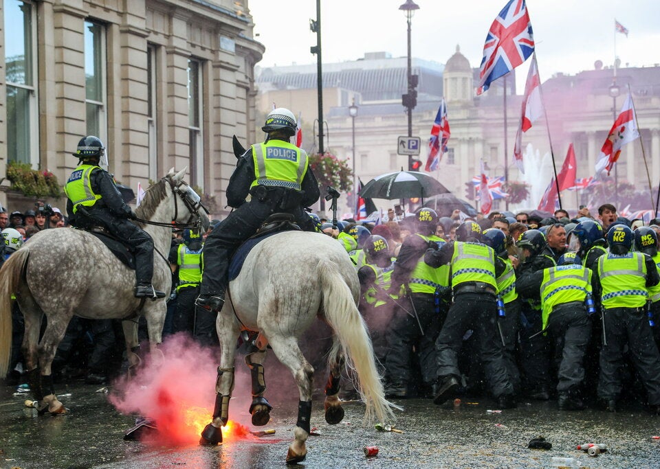 Massen-Demo gegen Migration in London