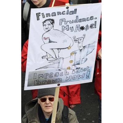 Demo gegen die Krise