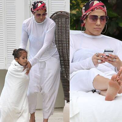Jennifer Lopez: Miami-Urlaub mit ihren Zwillingen Max und Emme.