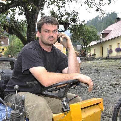 Aufräumarbeiten in St. Lorenzen