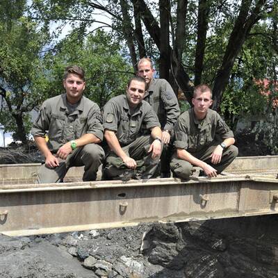 Aufräumarbeiten in St. Lorenzen