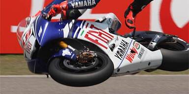 Lorenzo war mit Knochenbrüchen am Start