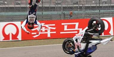 Lorenzo war mit Knochenbrüchen am Start