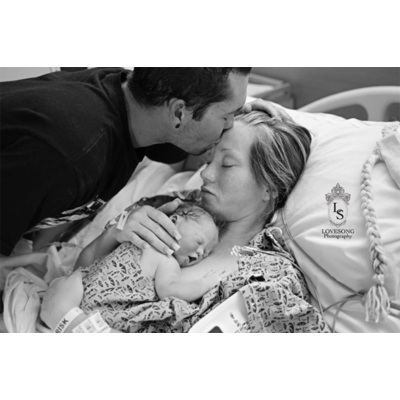 Emily und Richard Stanley mit ihrem Engel