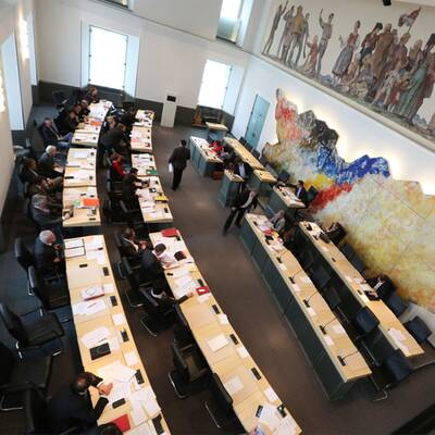 Ärzte-Protest im Klagenfurter Landtag 