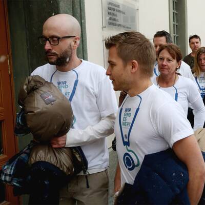 Ärzte-Protest im Klagenfurter Landtag 