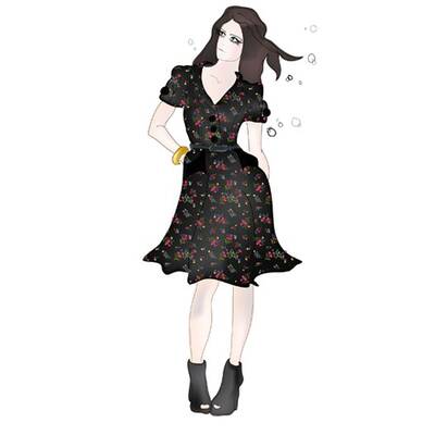 Skizze: Lily Allens erste Kollektion