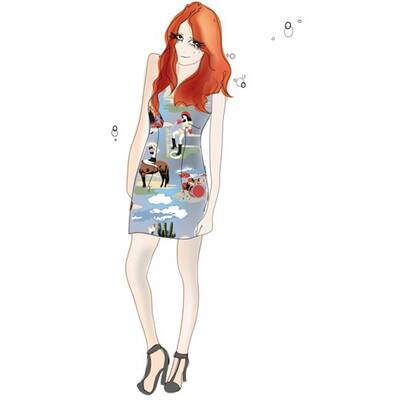 Skizze: Lily Allens erste Kollektion