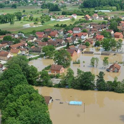 Enorme Regenmengen in Bosnien