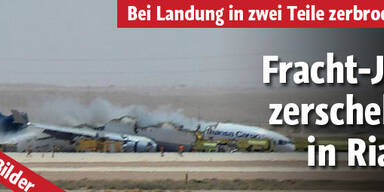 Frachtflugzeug in Riad abgestürzt