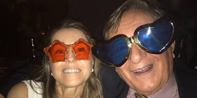 Lugner und Andrea crashten Polterabend