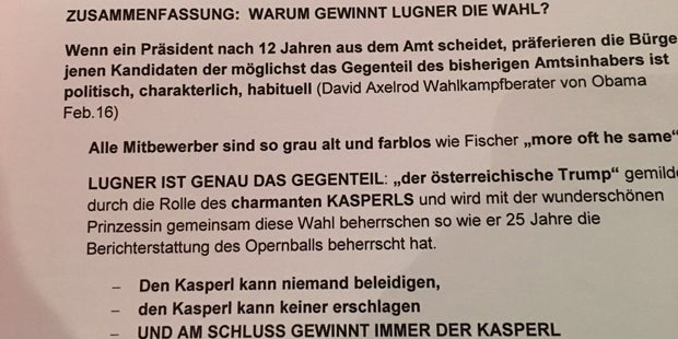 Das völlig verrückte Lugner-Manifest