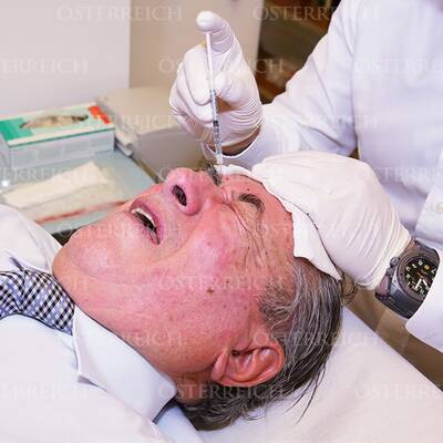 Mörtel bei der Behandlung