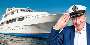 Lugner: Yacht-Urlaub mit Streichelzoo