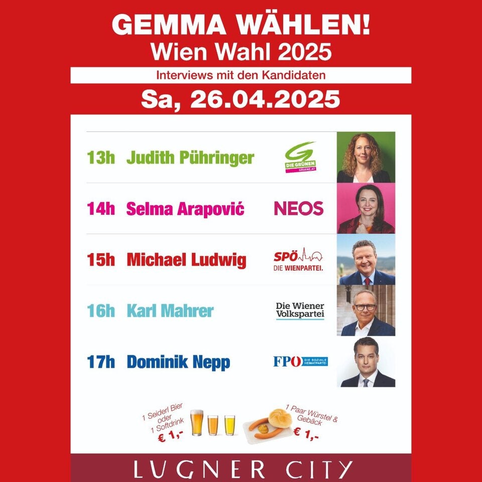 Lugner City Wahlkampffinale