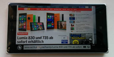 Brandneues Lumia 830 im Test