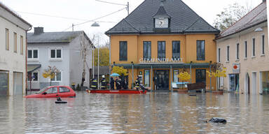 Lavamünd zwei Meter unter Wasser