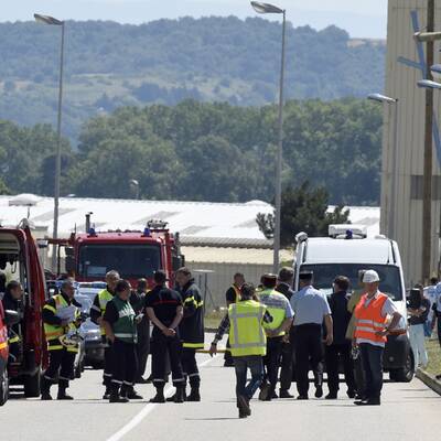 Anschlag auf Fabrik bei Lyon