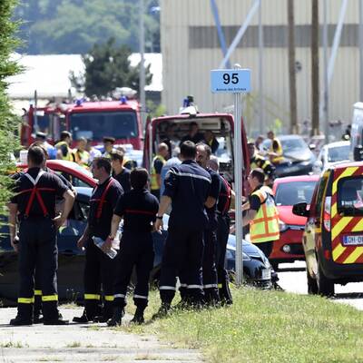 Anschlag auf Fabrik bei Lyon