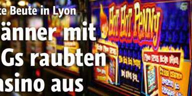Schwer Bewaffnete rauben Casino aus