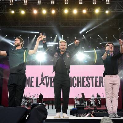 Benefizkonzert in Manchester 