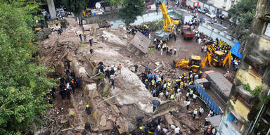 Erneut Wohnhaus in Mumbai eingestürzt