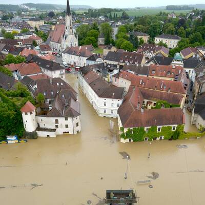 Hochwasser in Österreich