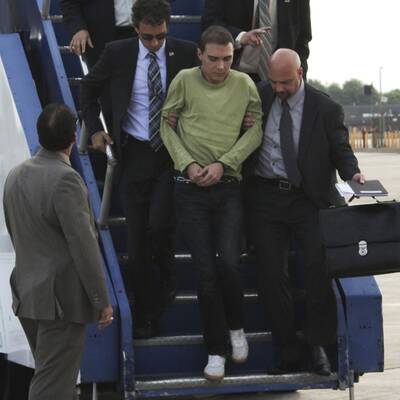 Eine Militärmaschine brachte den 29-Jährigen von Berlin nach Montreal