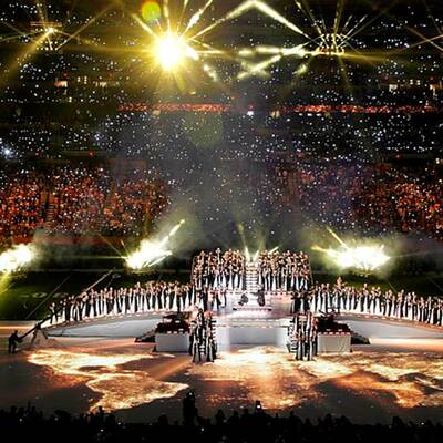 Madonna bei der Halftime-Show 