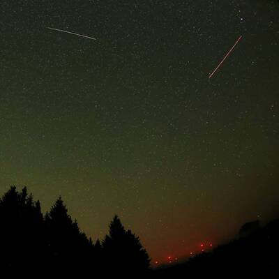 Sternschnuppen-Regen über Europa