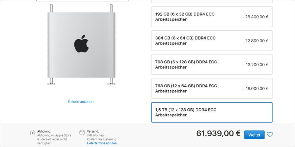 Mac Pro ist teurer als neuer Audi A6