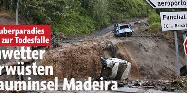 Schon 42 Tote bei Unwettern auf Madeira