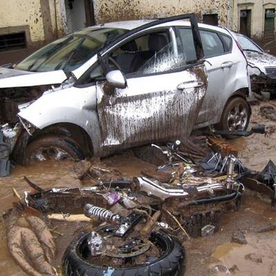 Unwetter zerstört Trauminsel