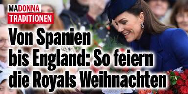 Von Spanien bis ins Vereinigte Königreich: So feiern die Royals Weihnachten