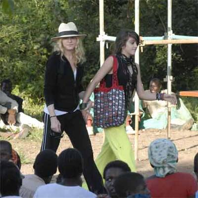 Madonna in Malawi gelandet