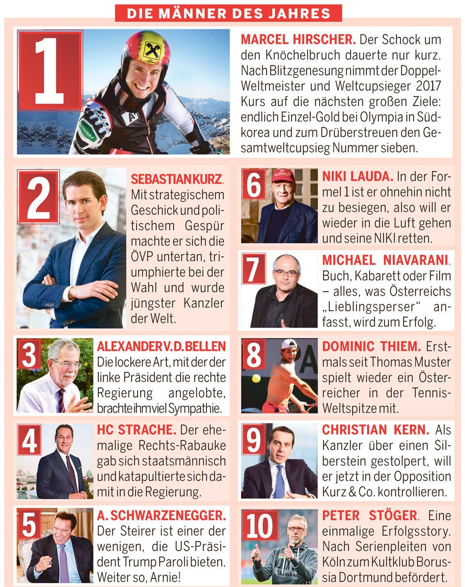 Das sind die Österreicher des Jahres