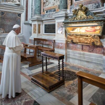 Papst betete in Santa Maria Maggiore