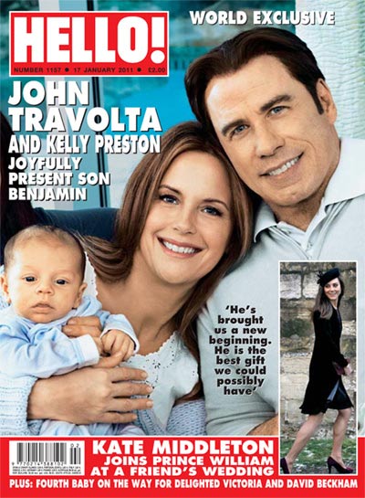 John Travolta & Kelly Preston zeigen Baby Ben