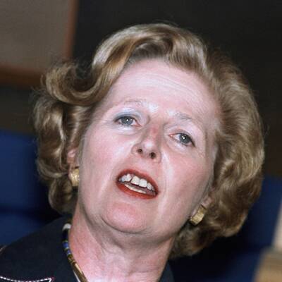 Das war Maggie Thatcher