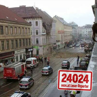 Wohnhaus in Wien nach Explosion eingestürzt