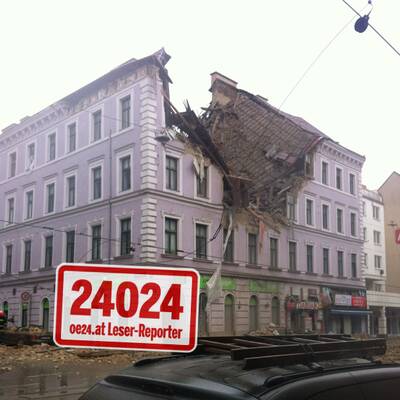 Wohnhaus in Wien nach Explosion eingestürzt