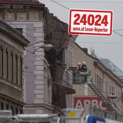 Wohnhaus in Wien nach Explosion eingestürzt